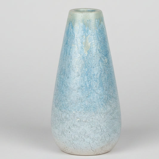 French Coastal Minimalist Tapered Concrete Vase — Gallery Collection