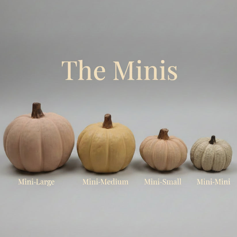 Solid Concrete Pumpkins- Seasonal Decor