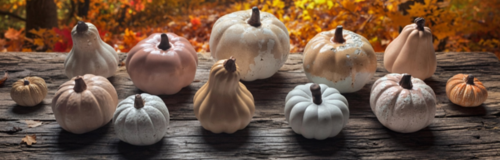 Concrete Pumpkin Sets- Seasonal Decor