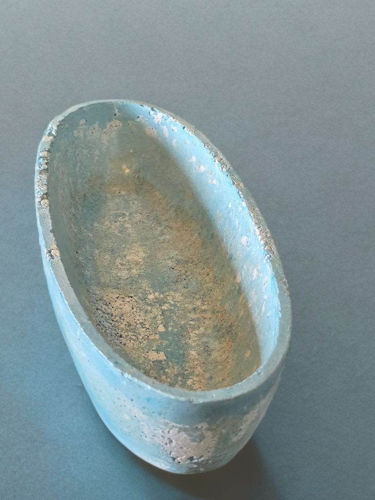 French Coastal Small Oval Concrete Accent Tray — Gallery Collection