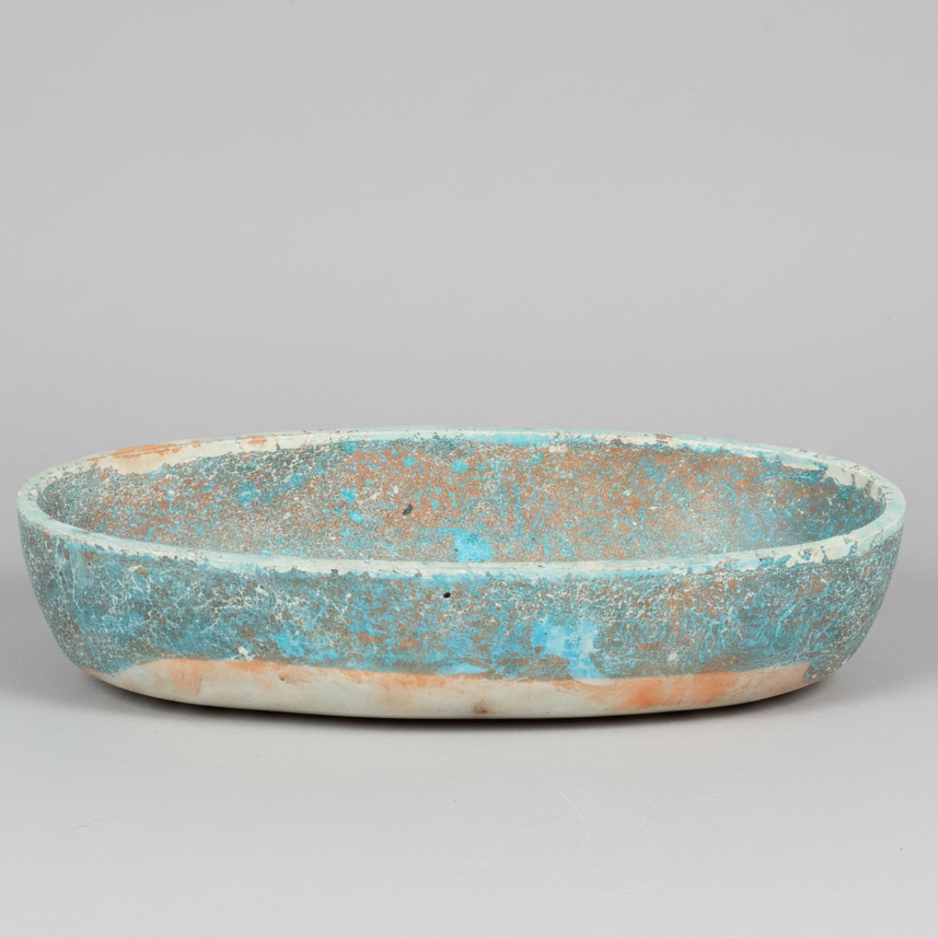 Oval Concrete Accent Tray Small - Grand Turk Shore Gallery Collection